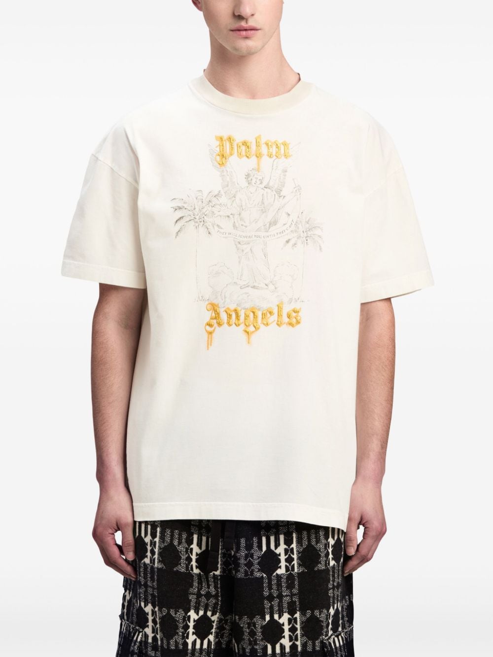 PALM ANGELS PALM ANGELS- Logo Cotton T-shirt