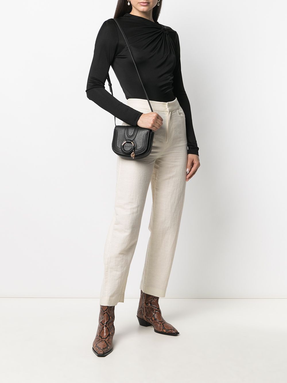 See By Chloé SEE BY CHLOÉ- Hana Mini Leather Crossbody Bag