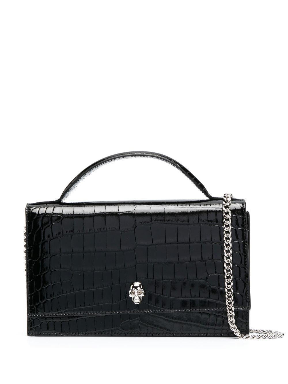 Alexander McQueen ALEXANDER MCQUEEN- Skull Leather Crossbody Bag