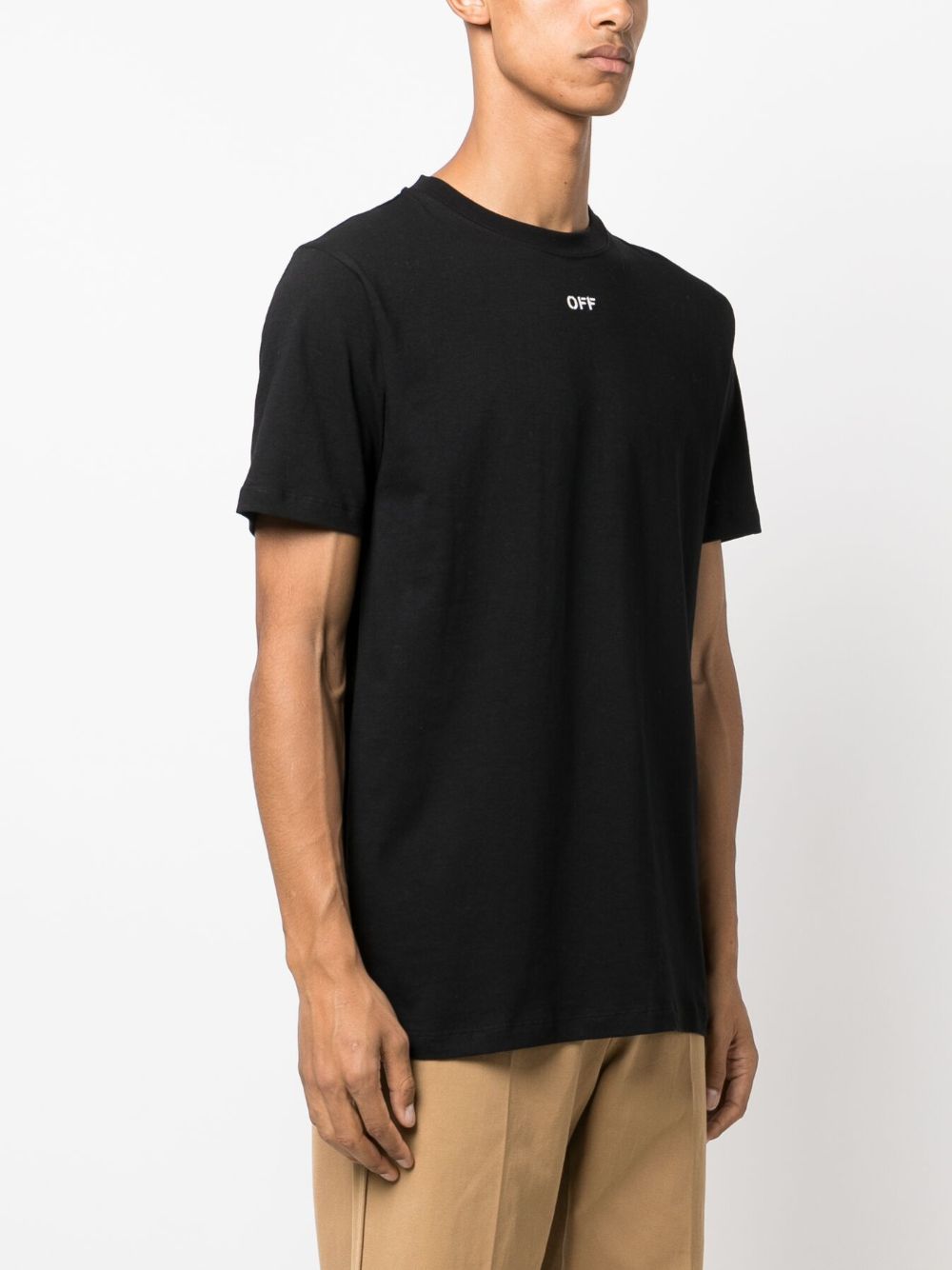 OFF-WHITE OFF-WHITE- Logo Cotton T-shirt