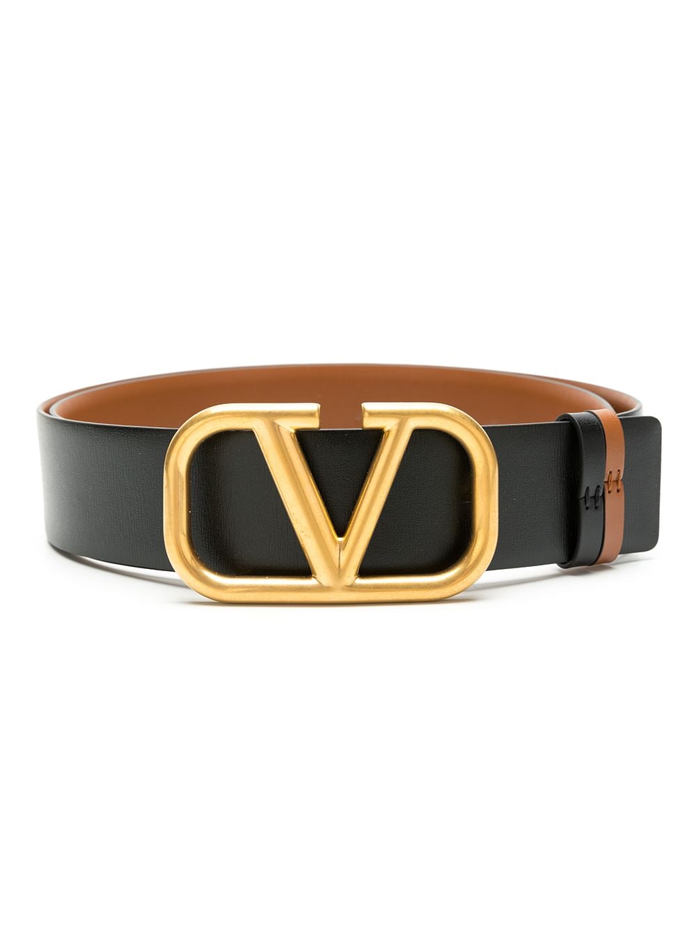 VALENTINO GARAVANI VALENTINO GARAVANI- Vlogo Signature Leather Reversible Belt