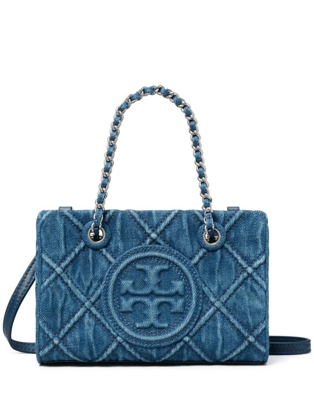 Tory Burch TORY BURCH- Fleming Mini Denim Shoulder Bag