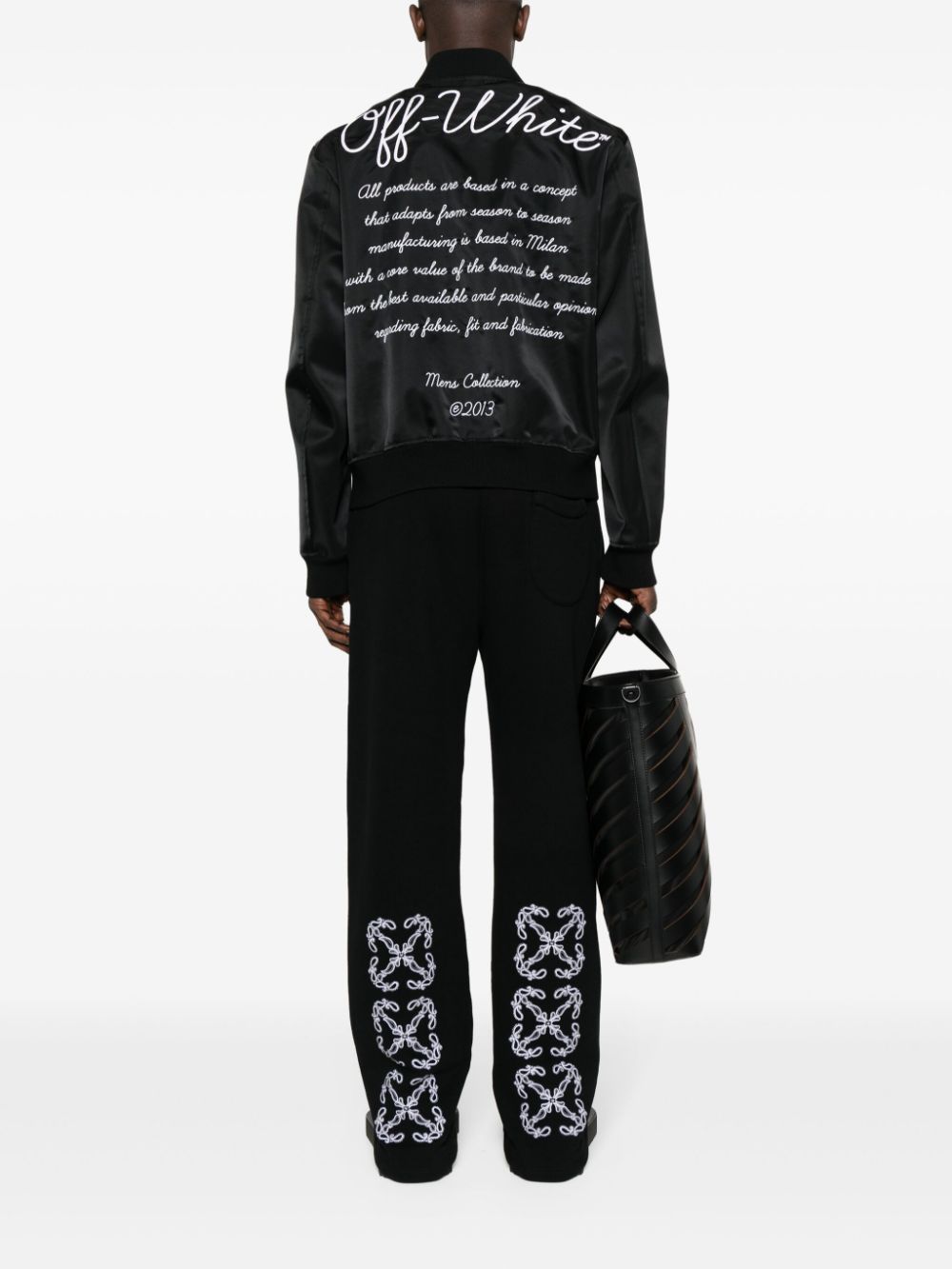 OFF-WHITE OFF-WHITE- Nylon Varsity Bomber Jacket