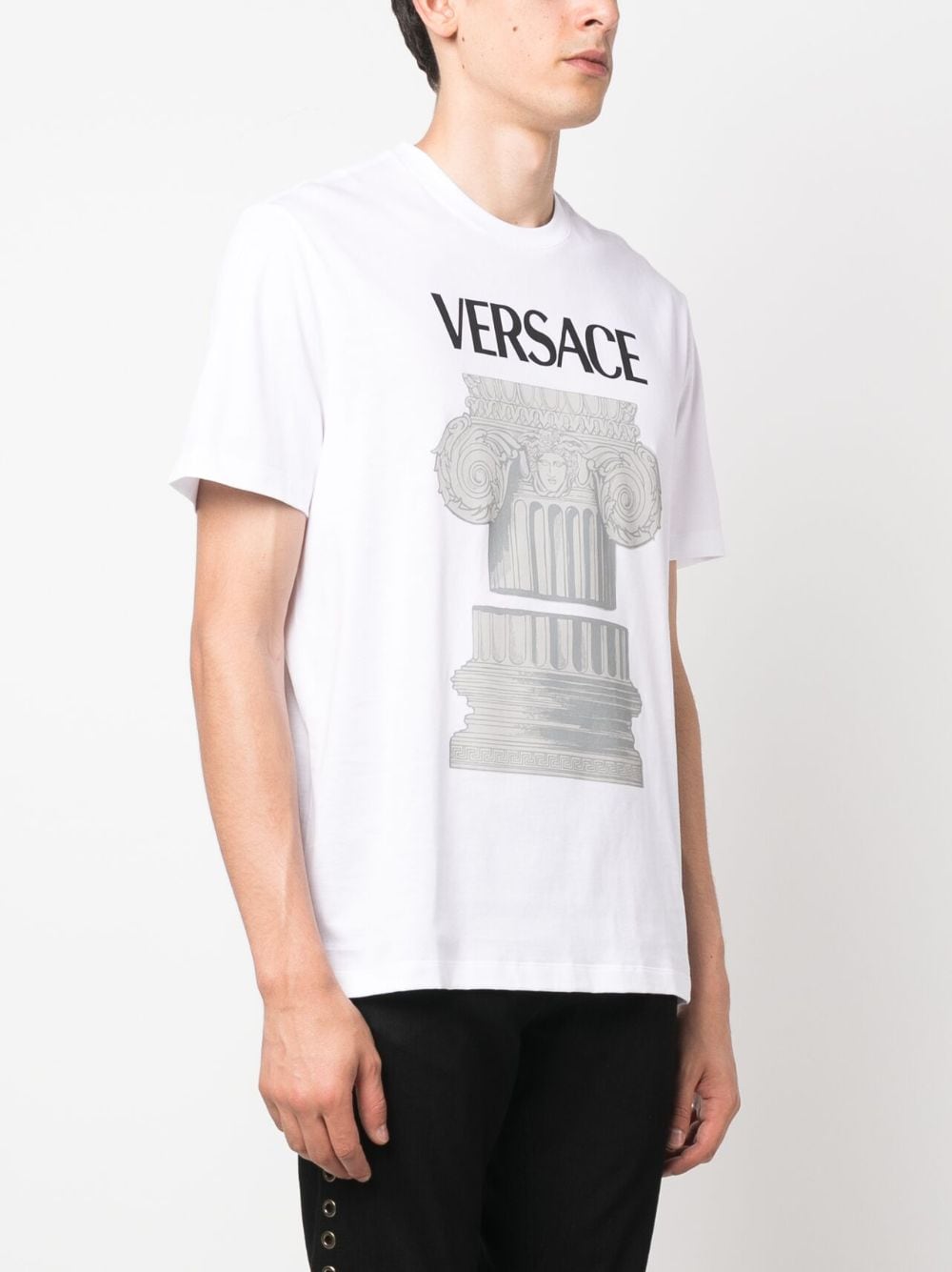 Versace VERSACE- Logo Cotton T-shirt