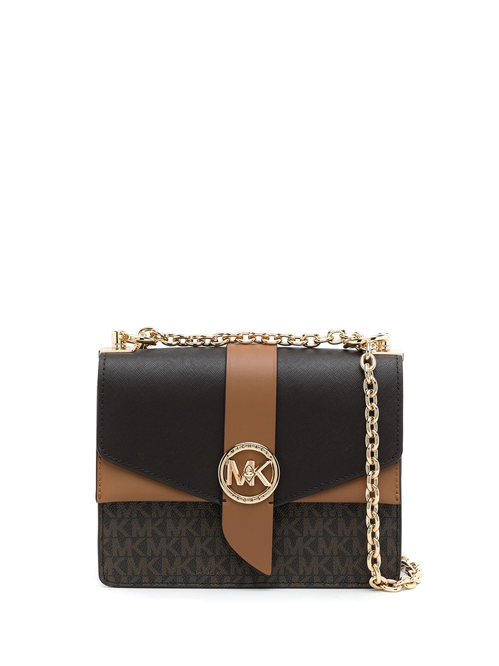  MICHAEL MICHAEL KORS- Greenwich Small Leather Crossbody Bag