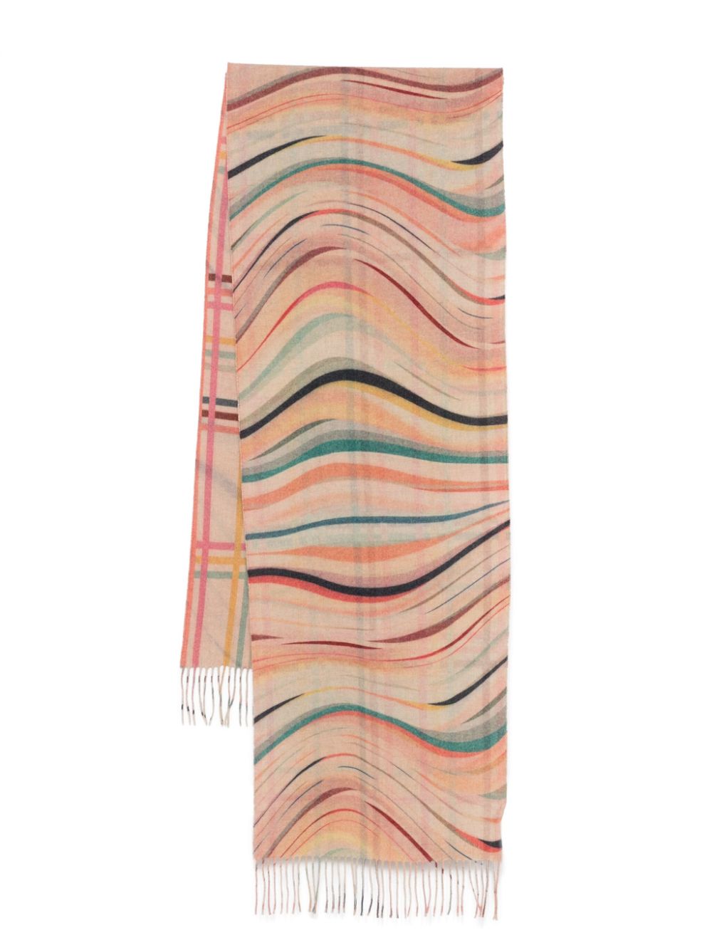 Paul Smith PAUL SMITH- Midnight Swirl Cashmere Scarf