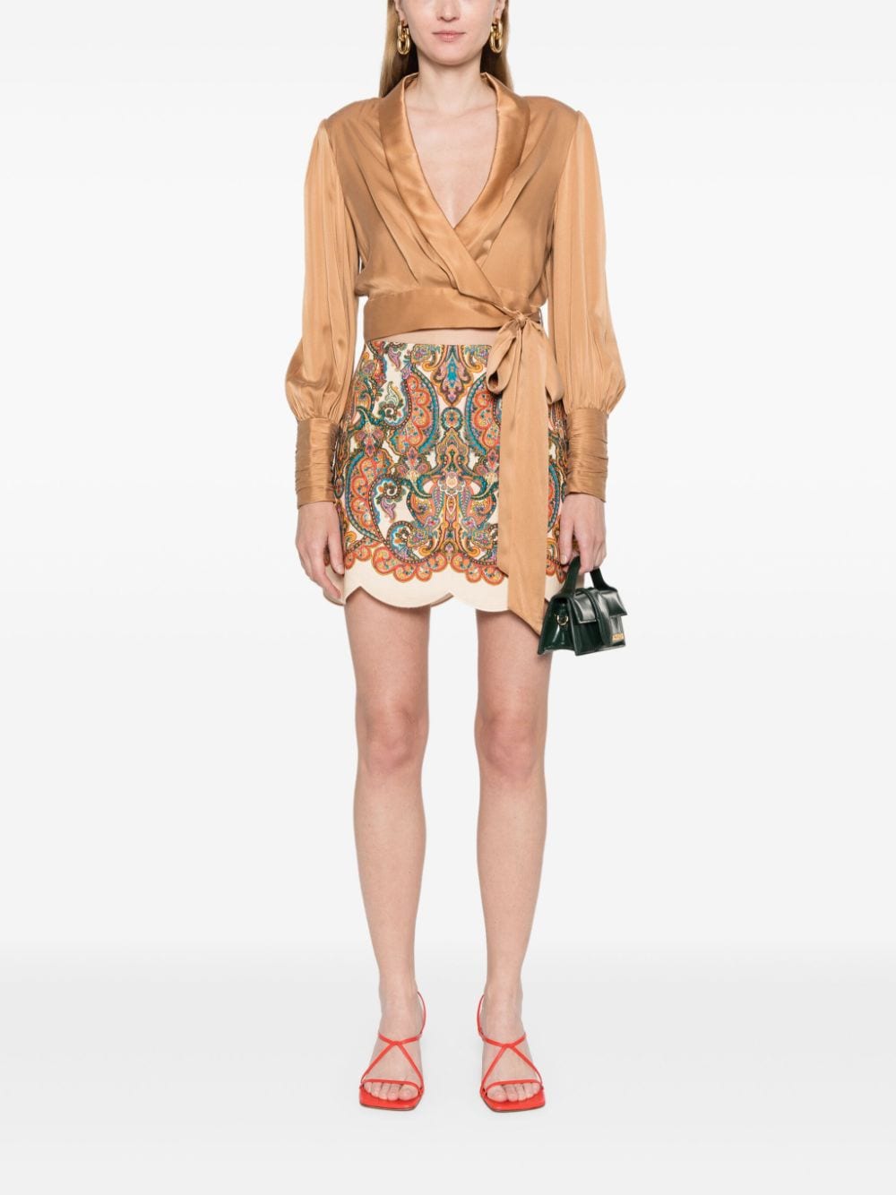 Zimmermann ZIMMERMANN- Paisley Print Linen Mini Skirt