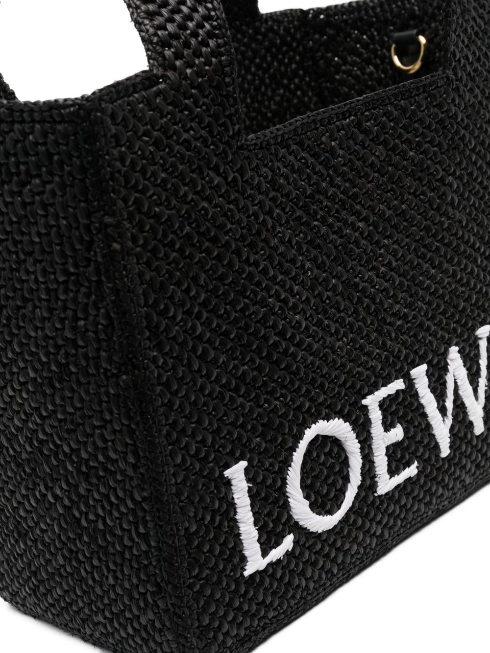 Loewe LOEWE- Loewe Font Raffia Tote Bag