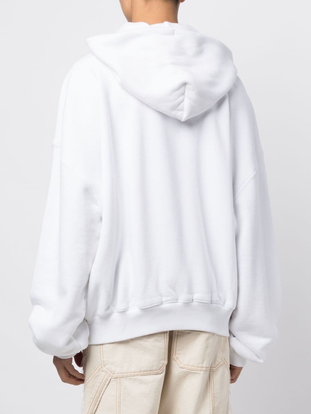 OFF-WHITE OFF-WHITE- Logo Cotton Hoodie