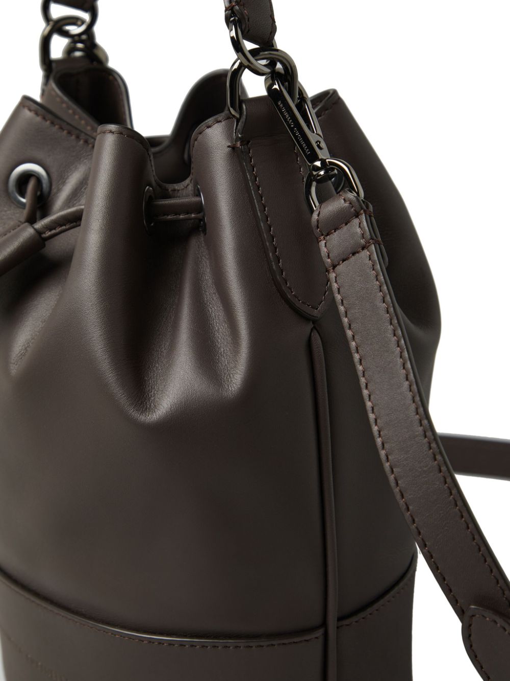 Brunello Cucinelli BRUNELLO CUCINELLI- Leather Bucket Bag