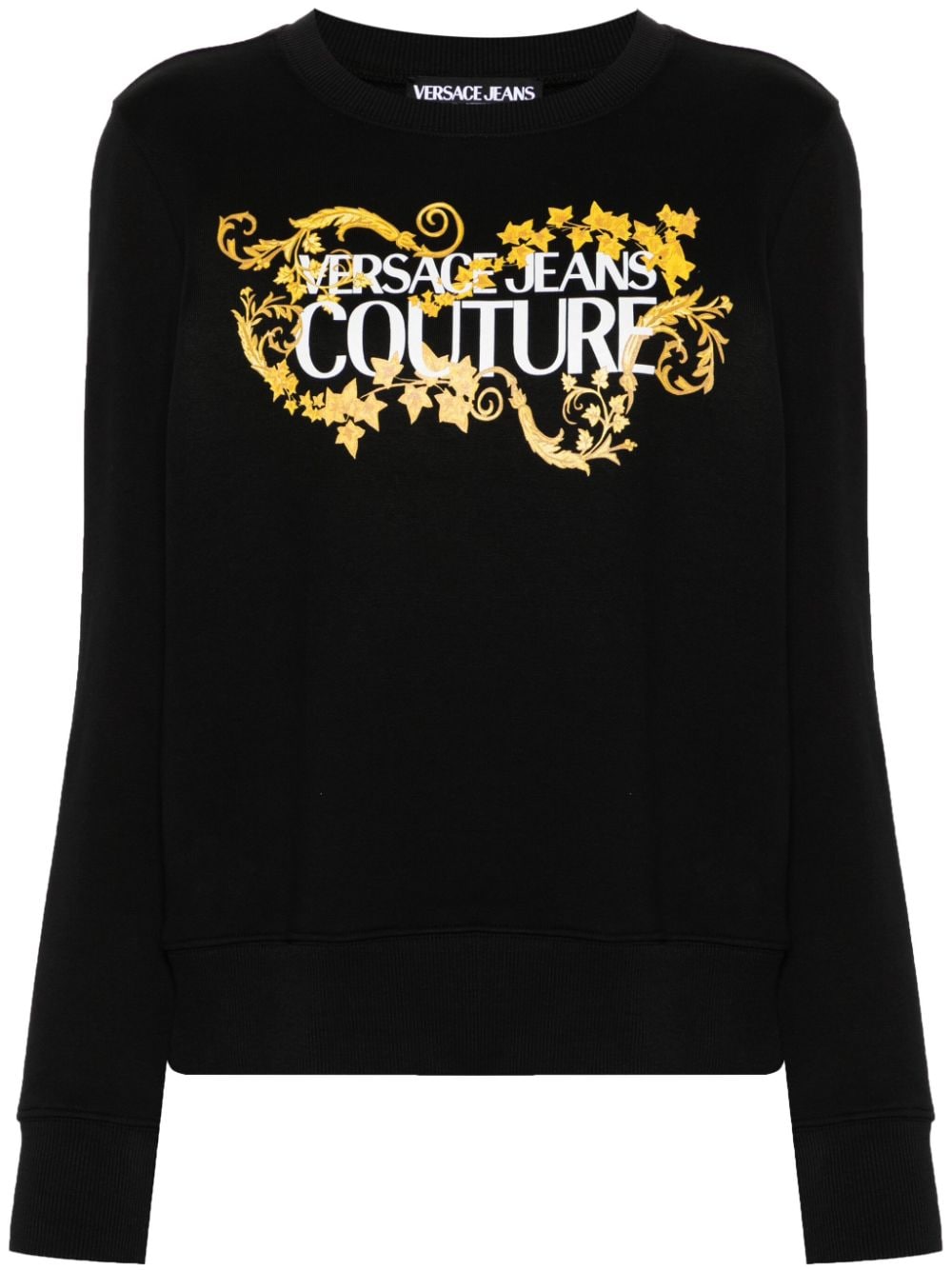 Versace Jeans Couture VERSACE JEANS COUTURE- Logo Baroq Cotton Fleece