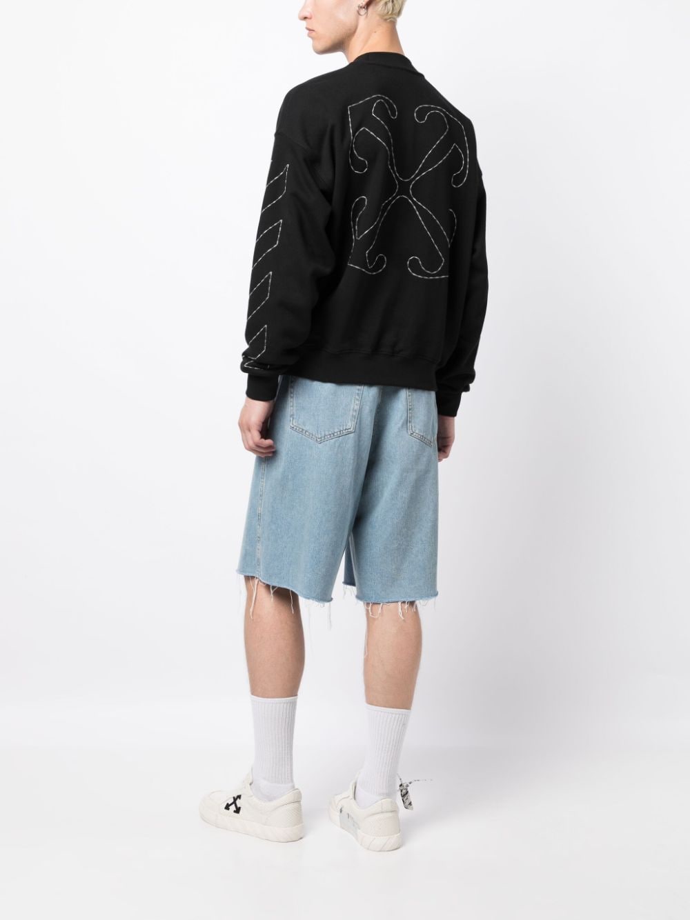 OFF-WHITE OFF-WHITE- Logo Cotton Sweatshirt