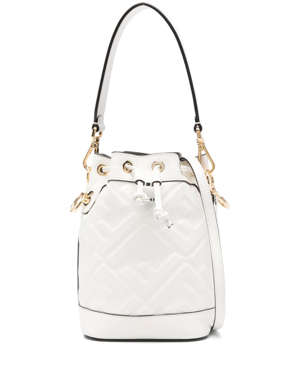 FENDI FENDI- Mon Tresor Mini Leather Bucket Bag