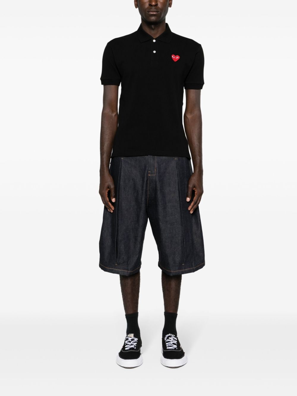 Comme Des Garçons Play COMME DES GARCONS PLAY- Logo Cotton Polo Shirt