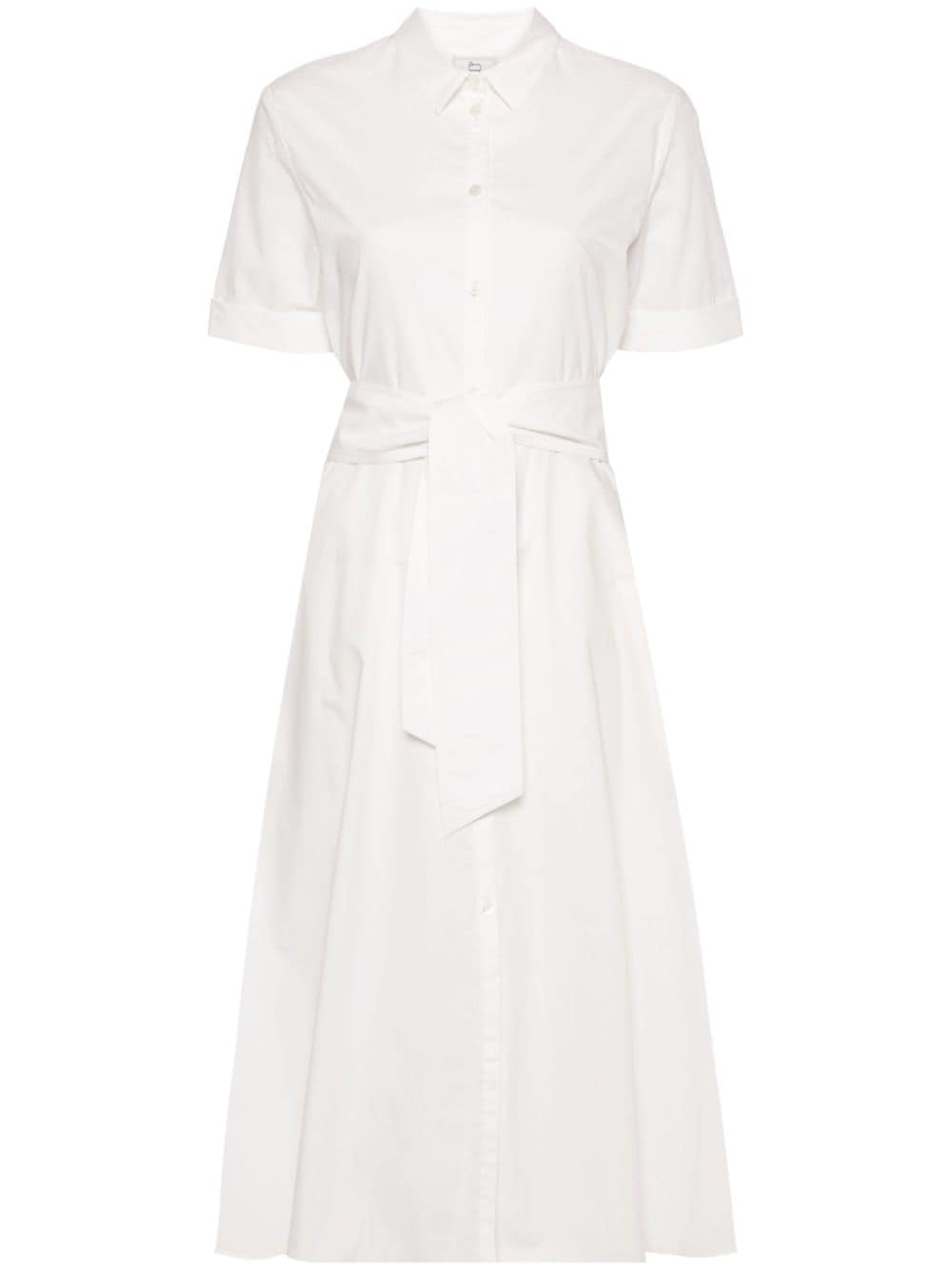 Woolrich WOOLRICH- Belted Poplin Shirt Dress