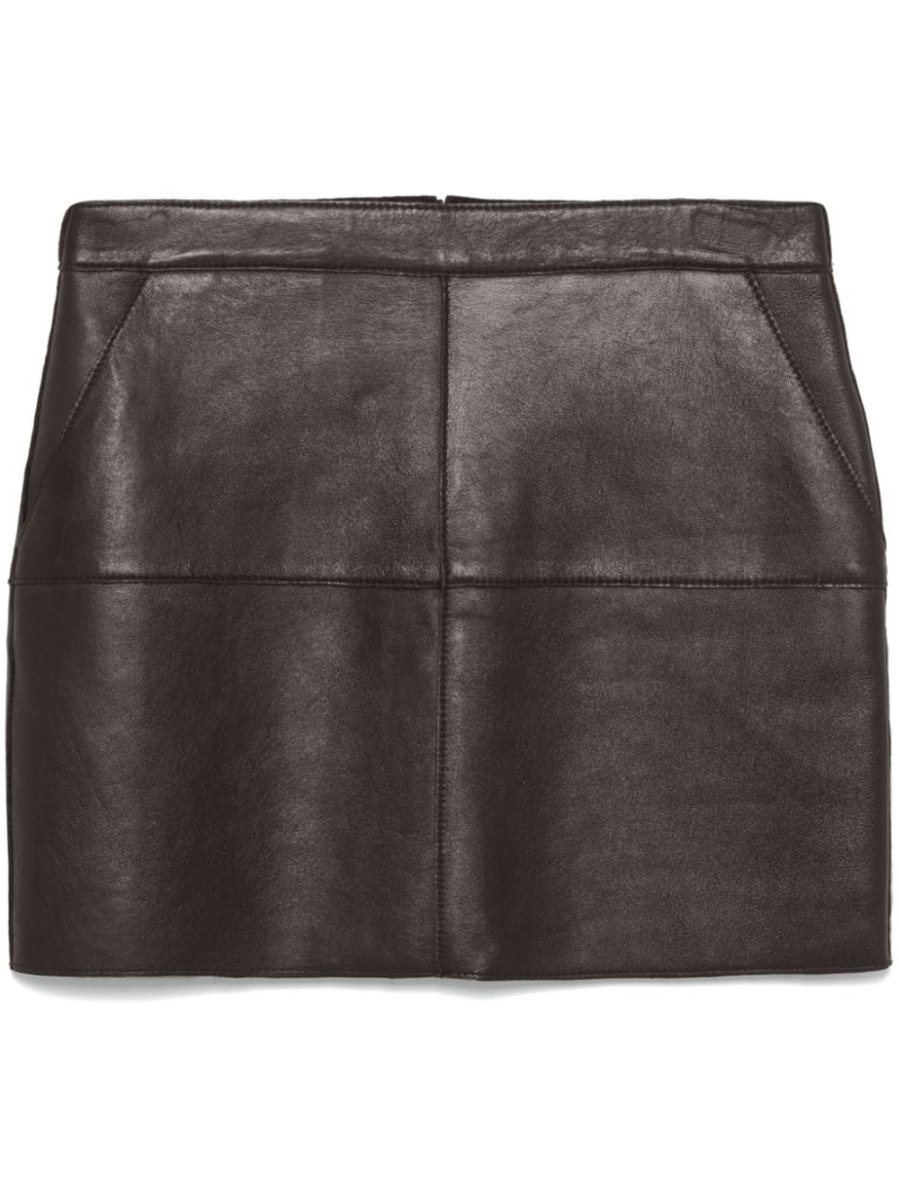 Parosh PAROSH- Leather Mini Skirt