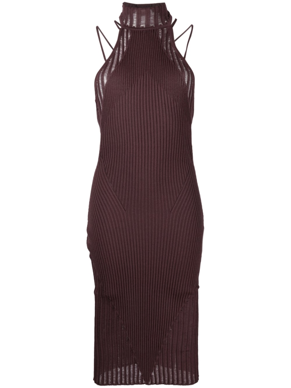  ANDREADAMO- Ribbed Midi Dress