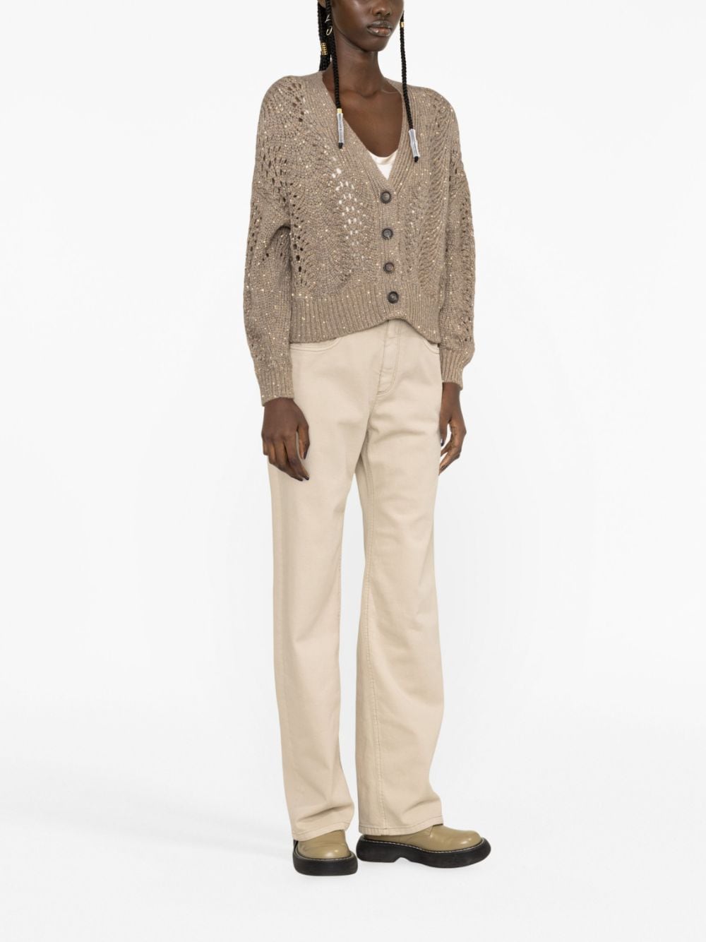 Brunello Cucinelli BRUNELLO CUCINELLI- Cashmere Blend Cardigan