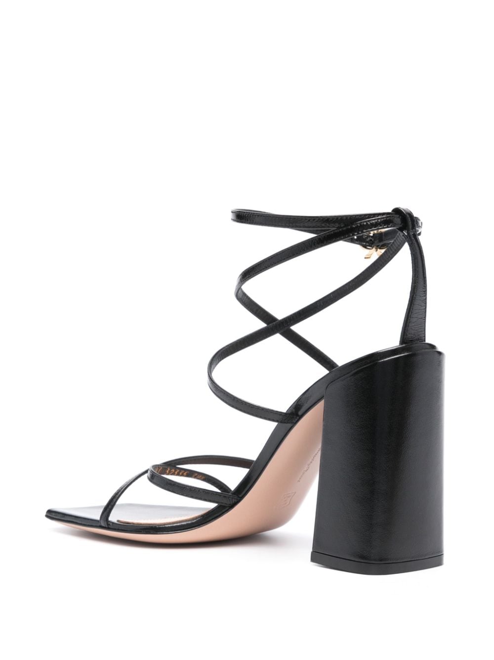 Gianvito Rossi GIANVITO ROSSI- Nuit Leather Heel Sandals