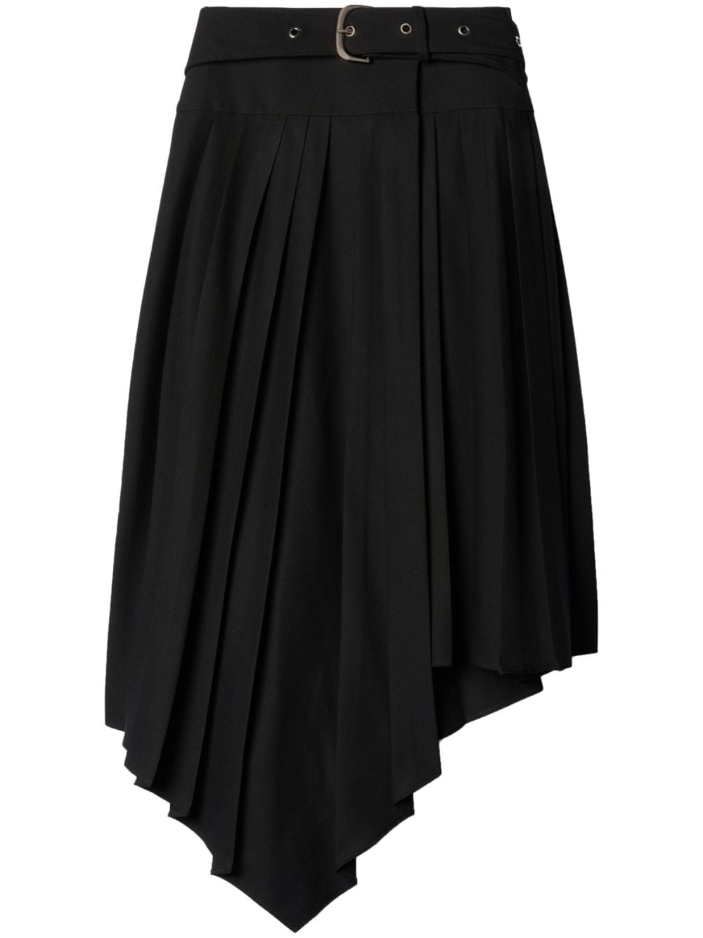 OFF-WHITE OFF-WHITE- Belted Pleated Skirt