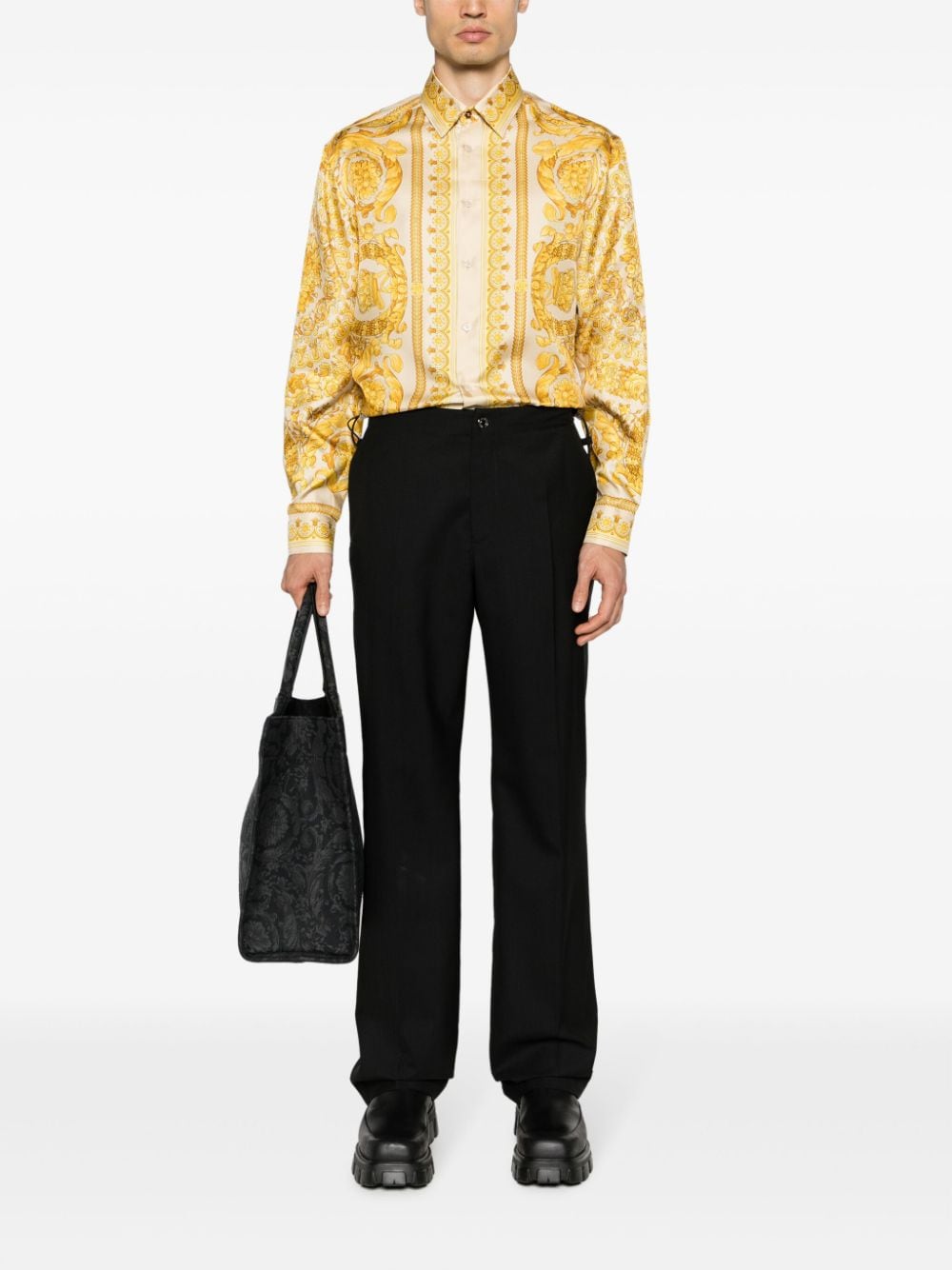 Versace VERSACE- Barocco Print Silk Shirt