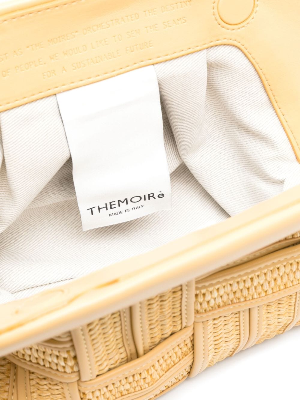  THEMOIRE'- Tia Weaved Straw Clutch Bag