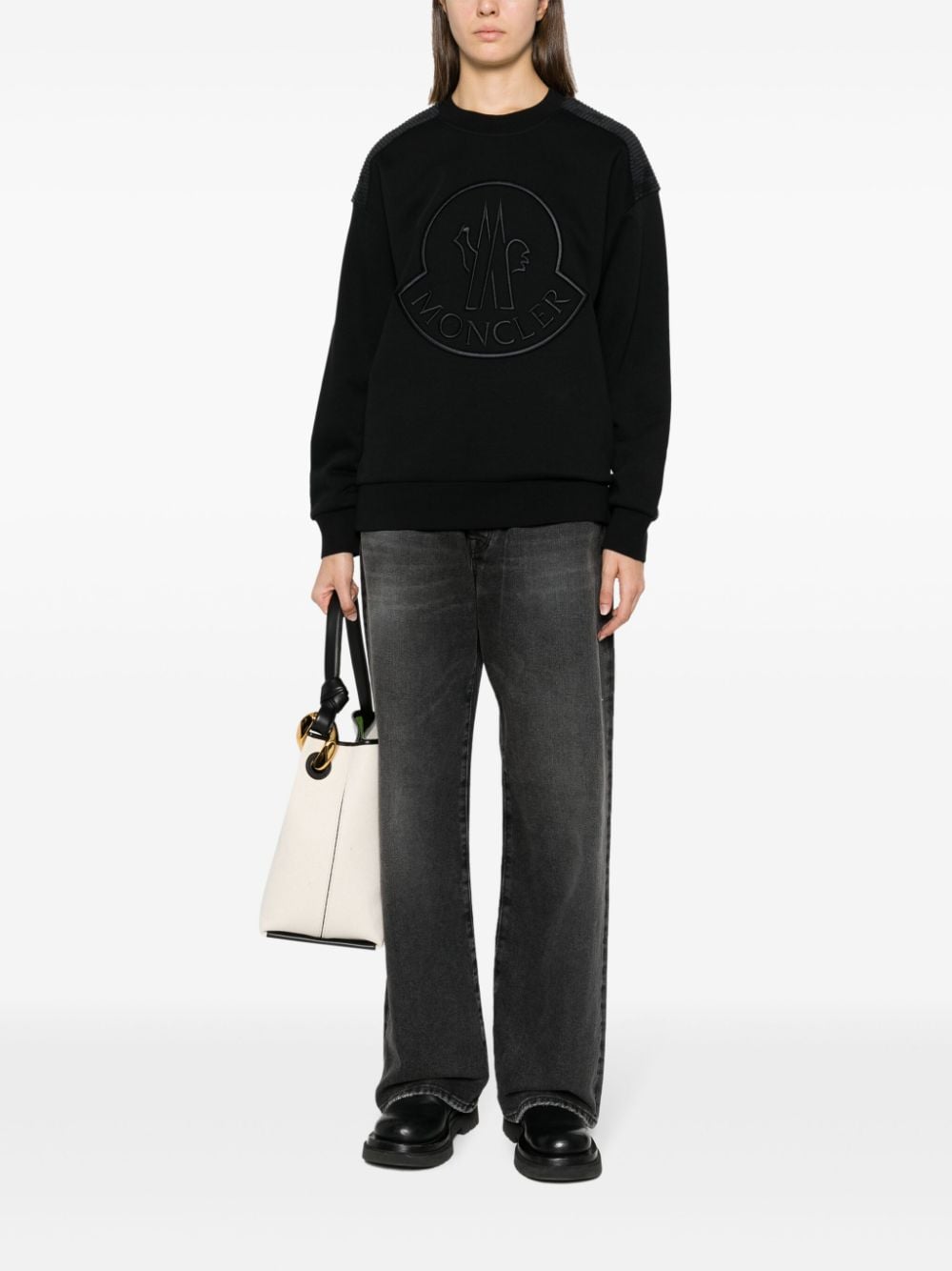 Moncler MONCLER- Logo Cotton Crewneck Sweatshirt