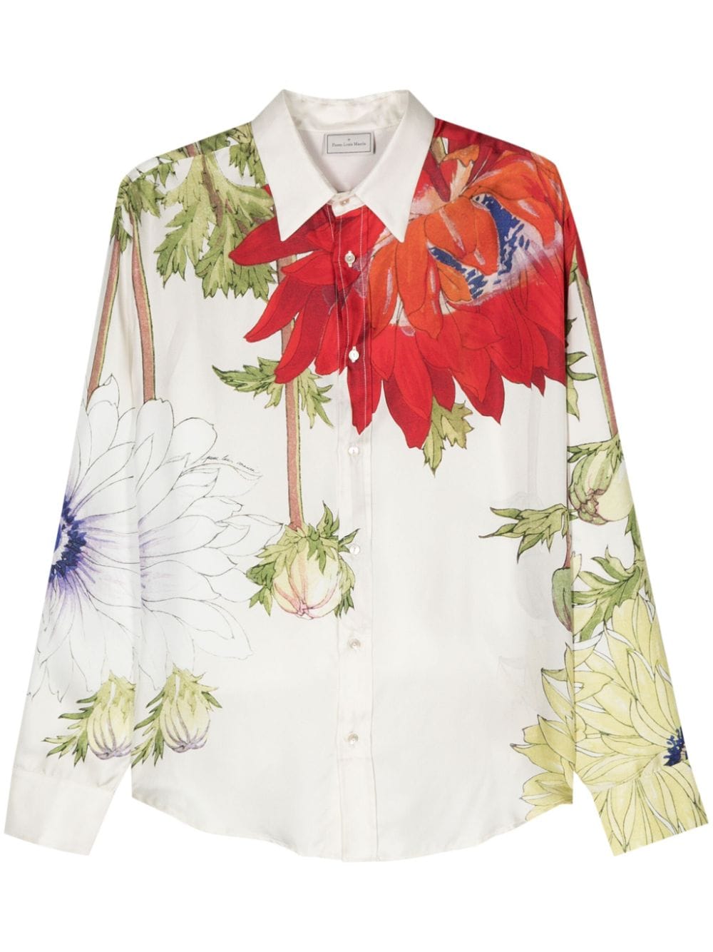 Pierre-Louis Mascia PIERRE-LOUIS MASCIA- Printed Silk Shirt