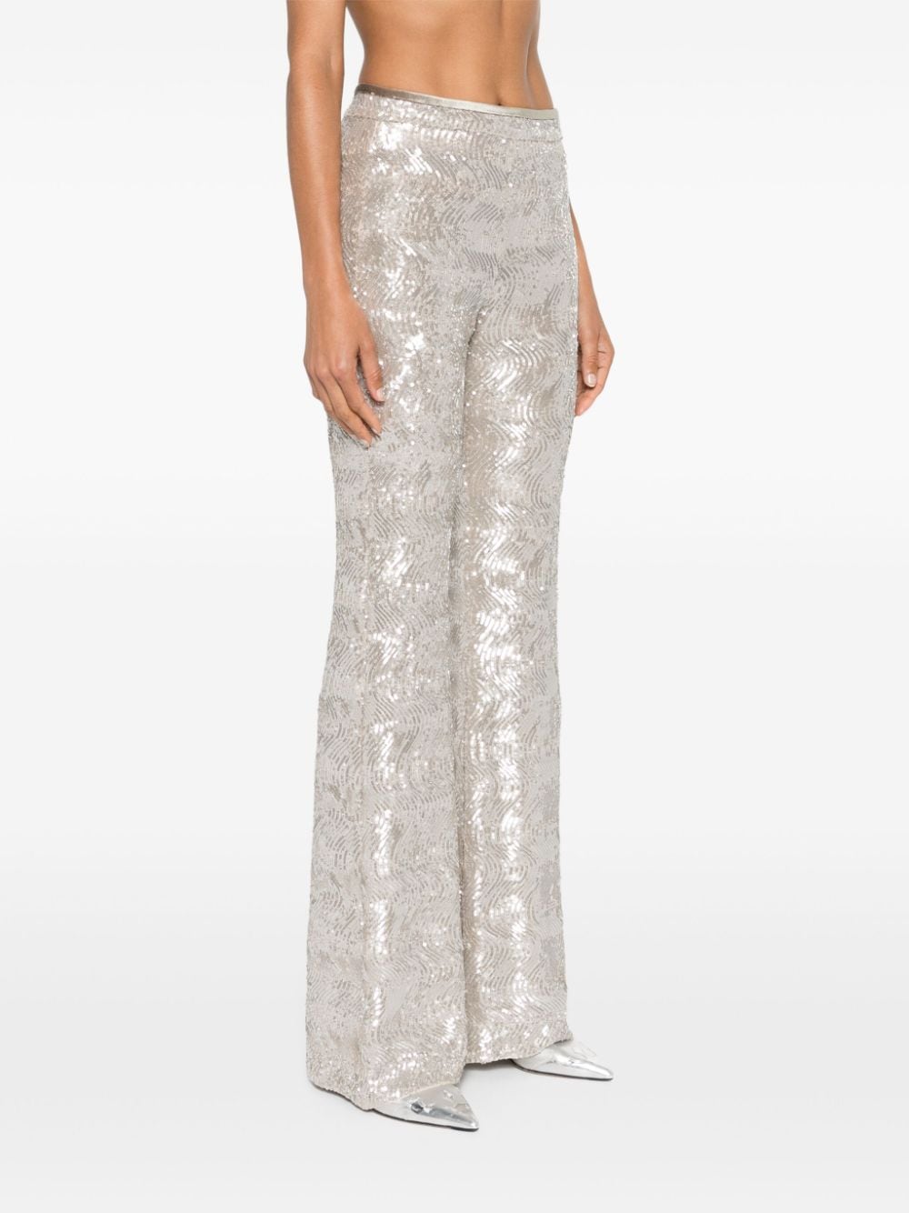 Forte Forte FORTE FORTE- Sequined Flared Trousers