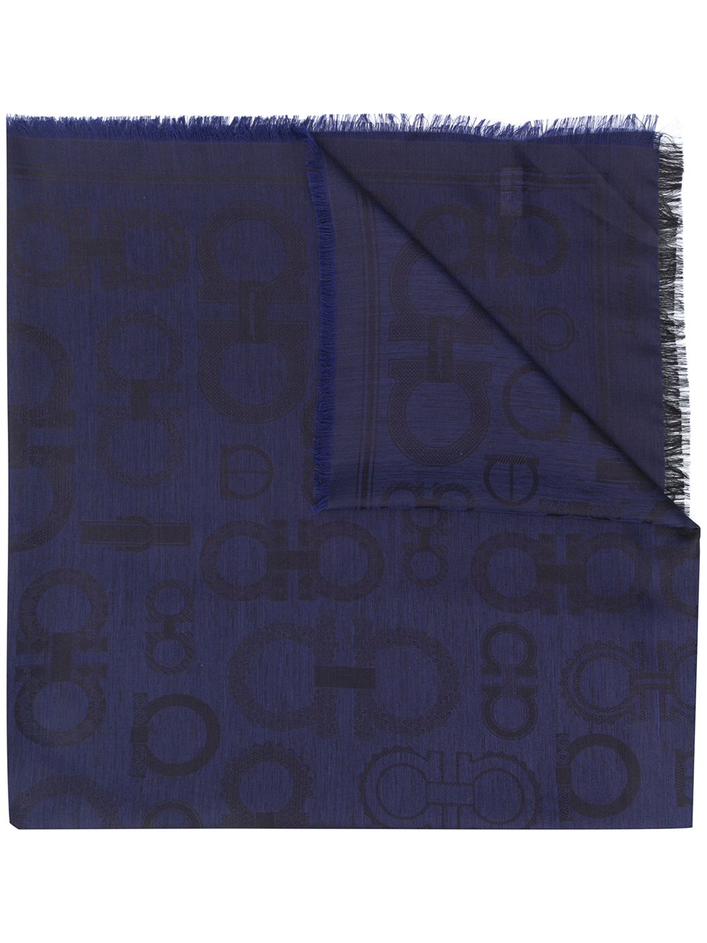 Ferragamo FERRAGAMO- Gancini Cashmere And Silk Blend Stole