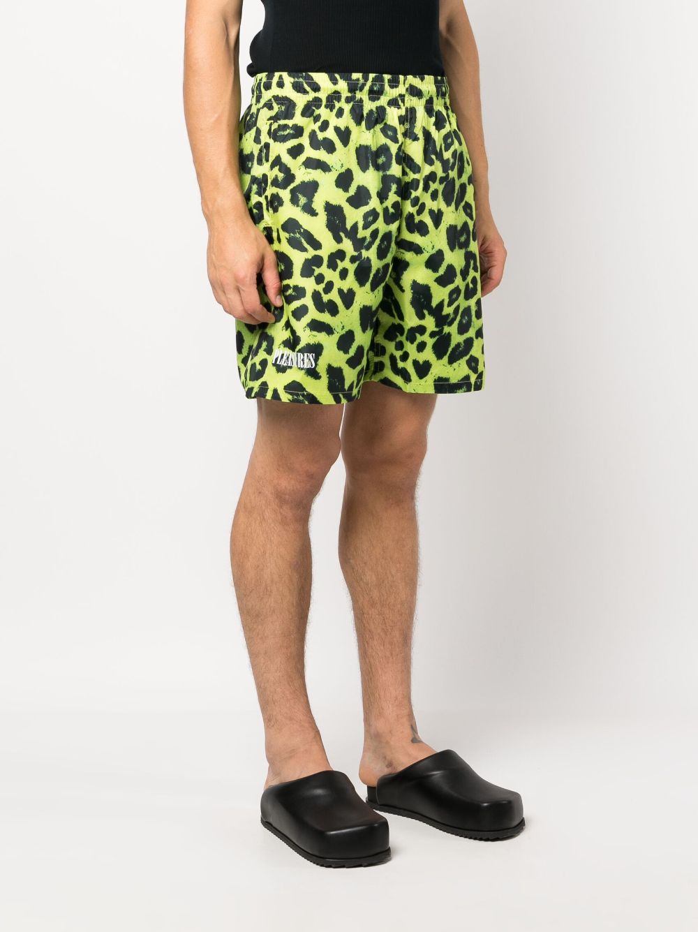 Pleasures PLEASURES- Leopard Running Shorts