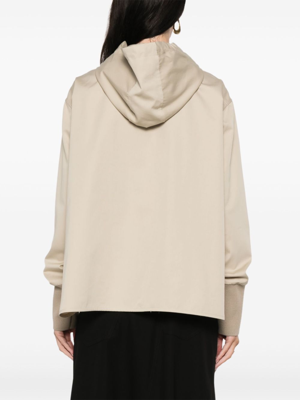 Loewe LOEWE- Cotton And Silk Blend Hooded Jacket