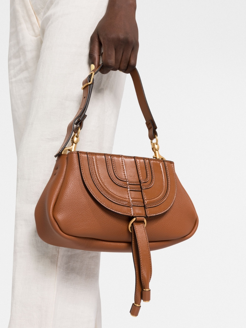 Chloé CHLOÉ- Marcie Leather Shoulder Bag