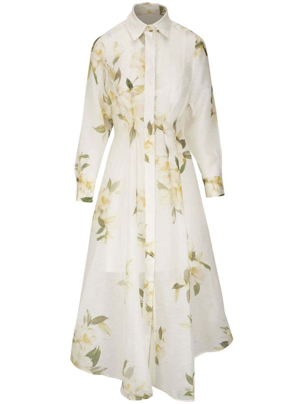 Zimmermann ZIMMERMANN- Floral Print Linen And Silk Blend Shirt Dress