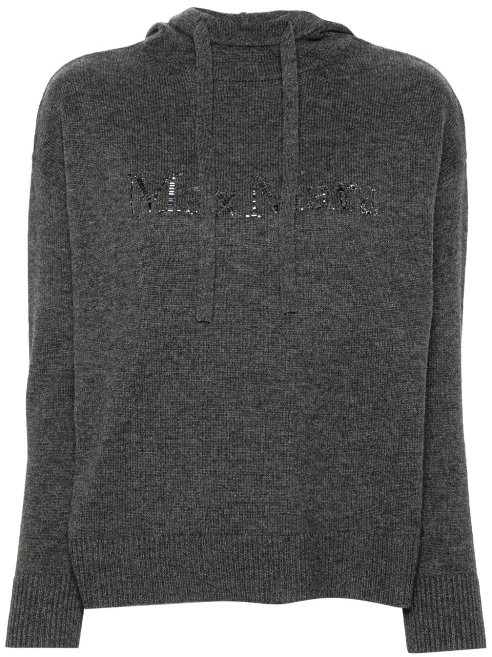  'S MAX MARA- Logo Wool Hoodie