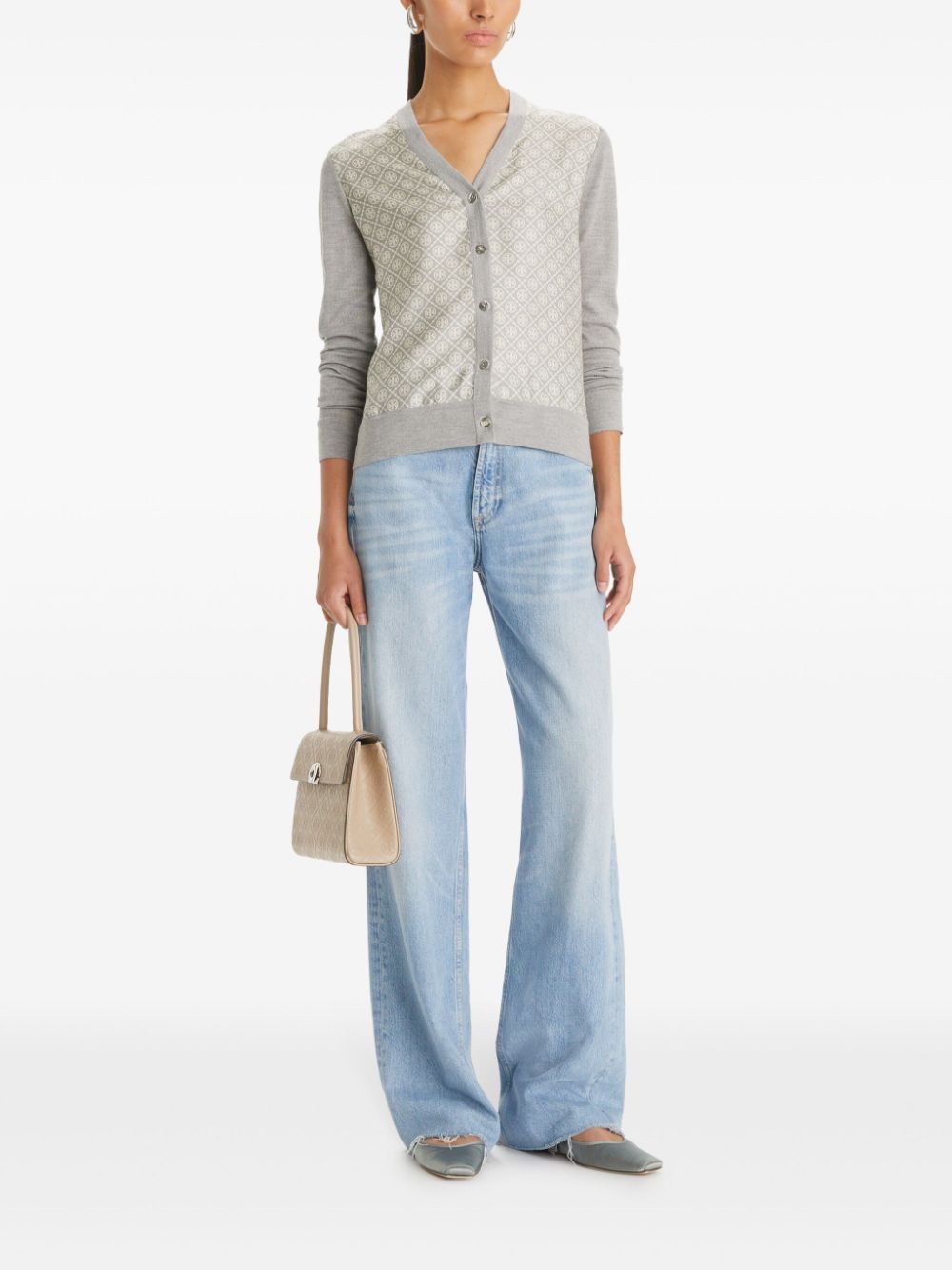 Tory Burch TORY BURCH- Wool V-necked Cardigan