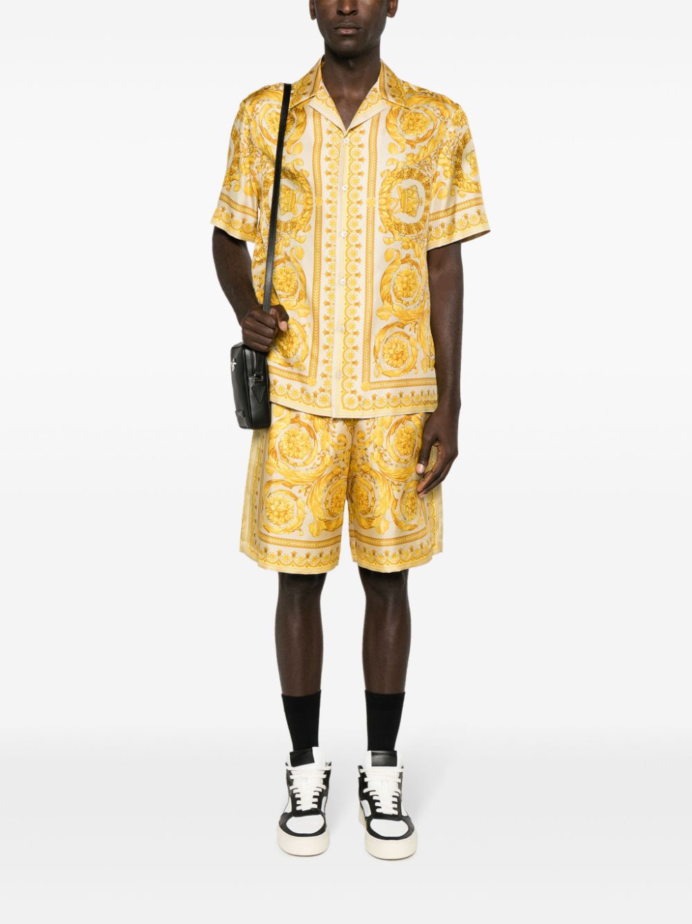 Versace VERSACE- Barocco Print Silk Shorts