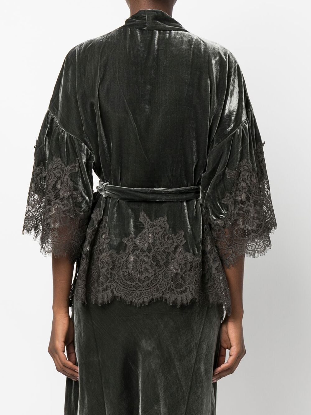 Goldhawk GOLDHAWK- Velvet Short Kimono