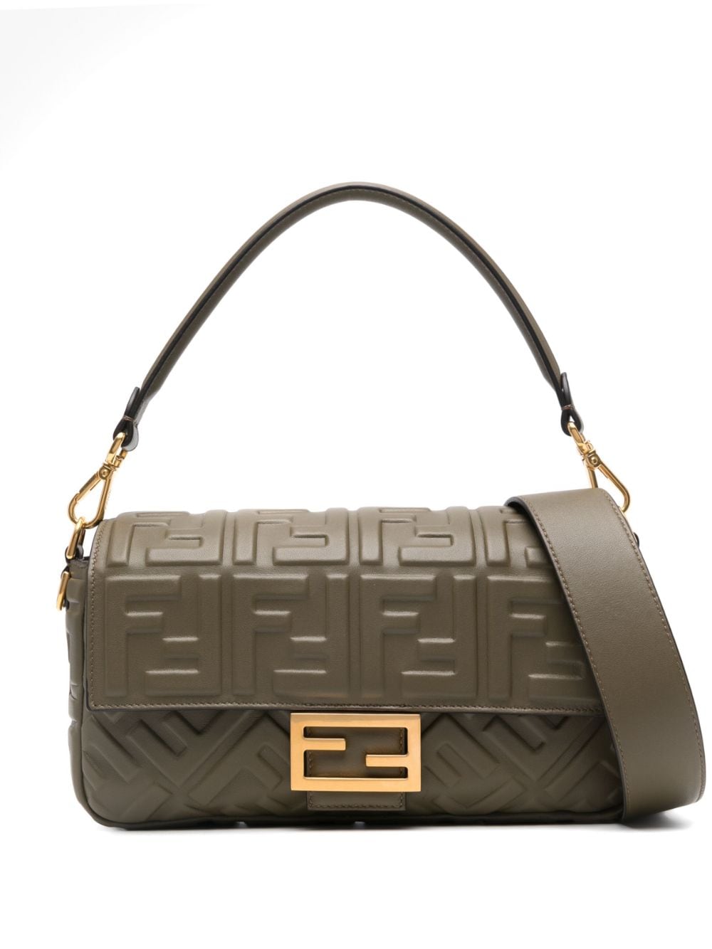 FENDI FENDI- Baguette Leather Shoulder Bag