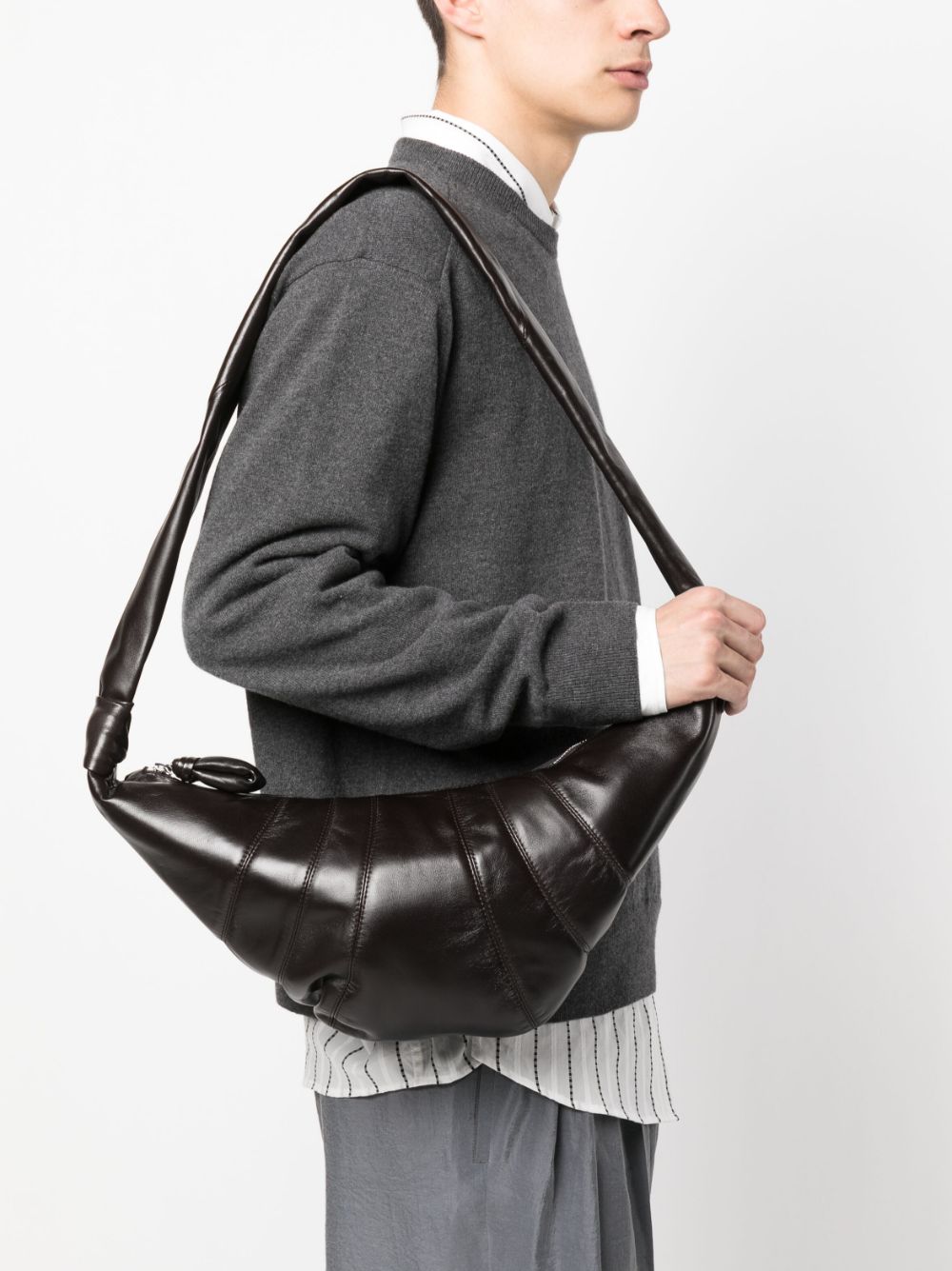 Lemaire LEMAIRE- Croissant Medium Leather Shoulder Bag