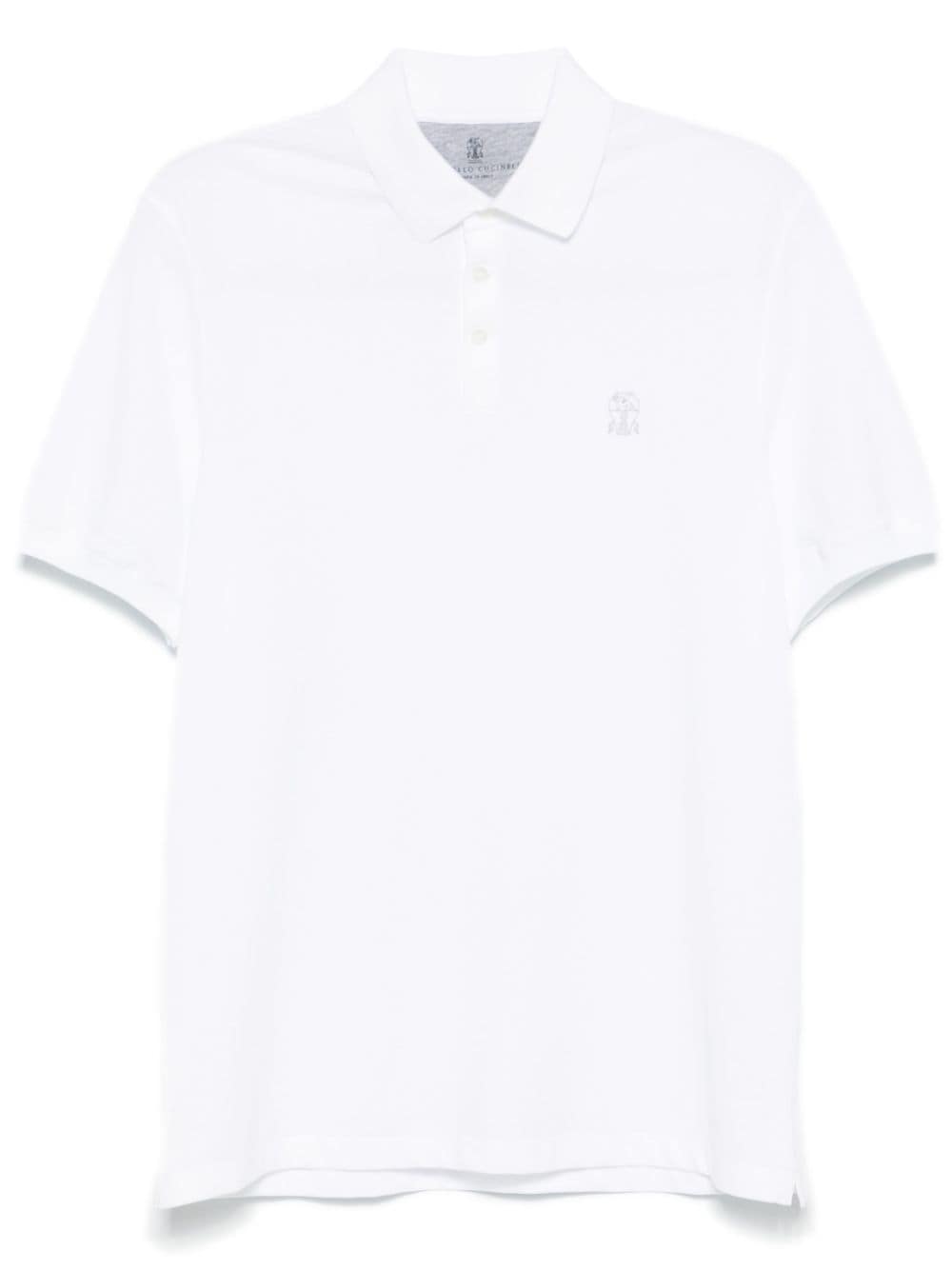 Brunello Cucinelli BRUNELLO CUCINELLI- Logo Cotton Polo Shirt