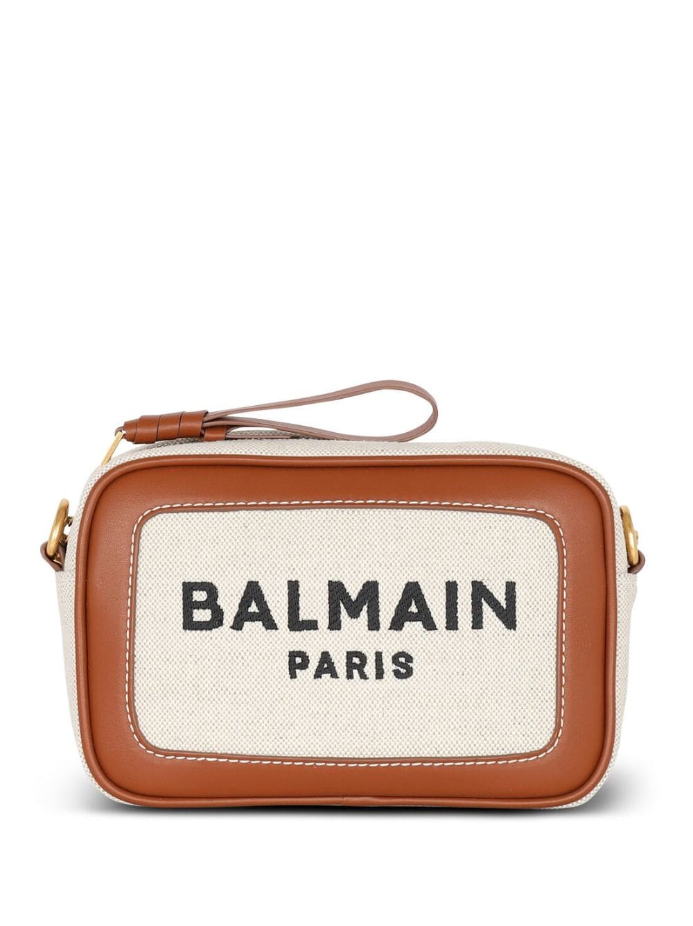 Balmain BALMAIN- B-army Canvas And Leather Crossbody Bag