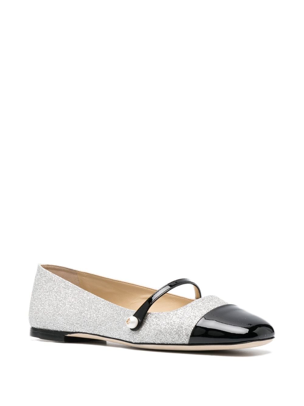 Jimmy Choo JIMMY CHOO- Elisa Flat Glitter Ballet Flats