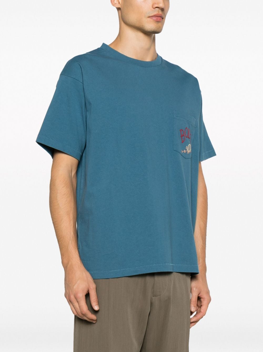 BODE BODE- Embroidered Cotton T-shirt