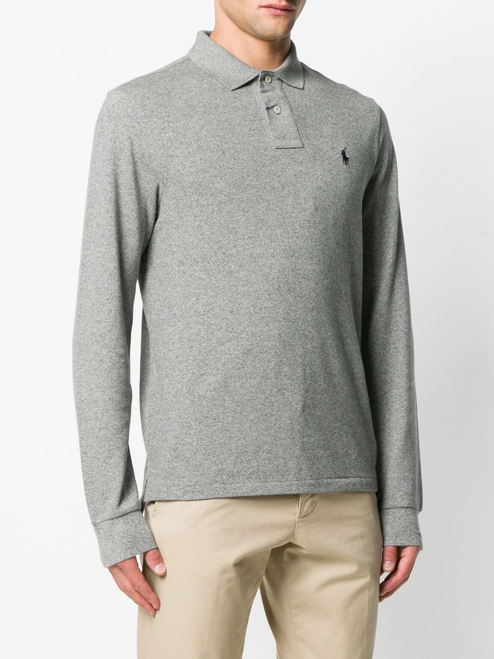 Polo Ralph Lauren POLO RALPH LAUREN- Logo Long Sleeve Polo Shirt