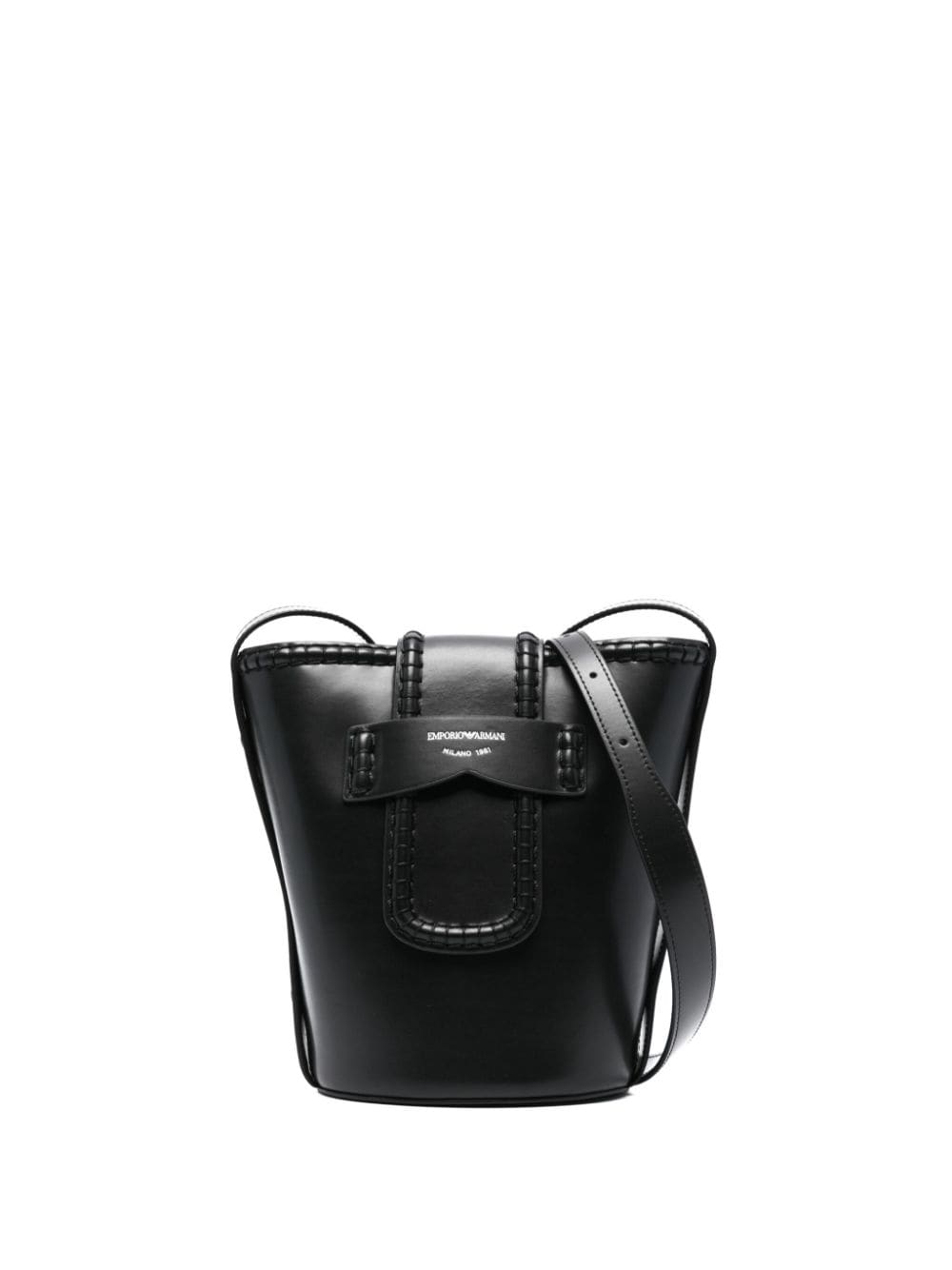 Emporio Armani EMPORIO ARMANI- Leather Bucket Bag