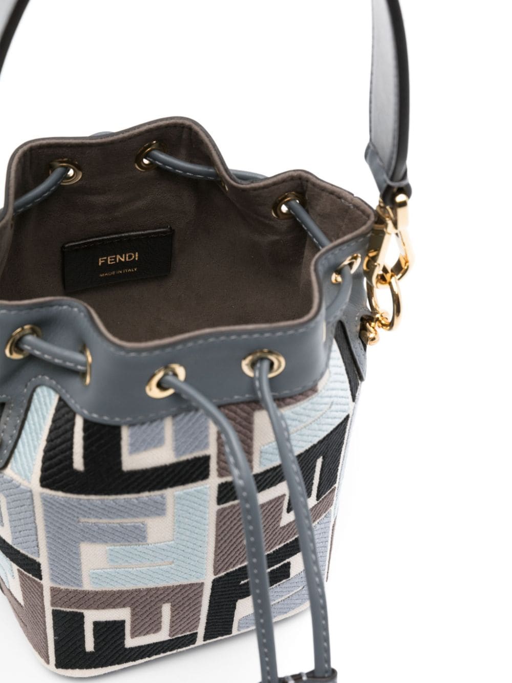 FENDI FENDI- Mon Tresor Mini Leather Bucket Bag