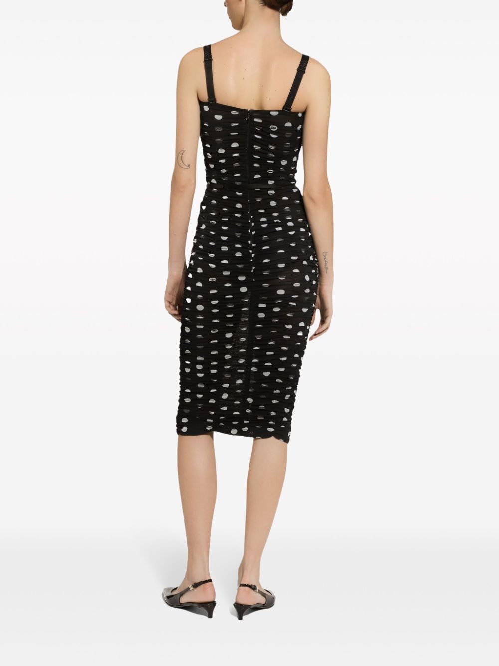 Dolce & Gabbana DOLCE & GABBANA- Dots Print Midi Dress