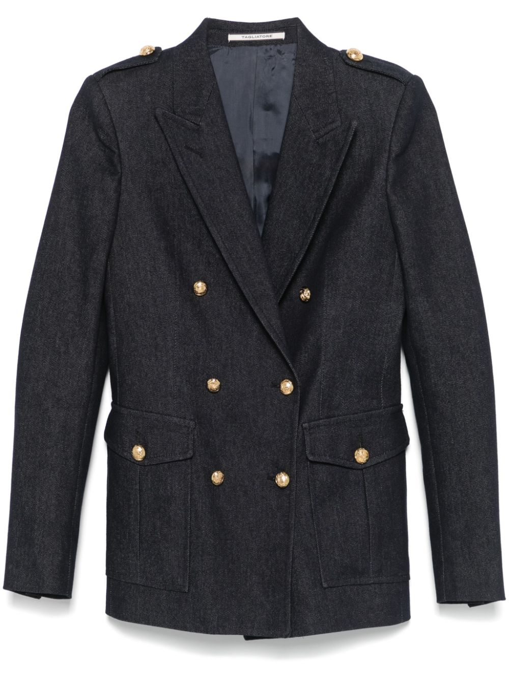 Tagliatore TAGLIATORE- Heather Wool Double-breasted Jacket