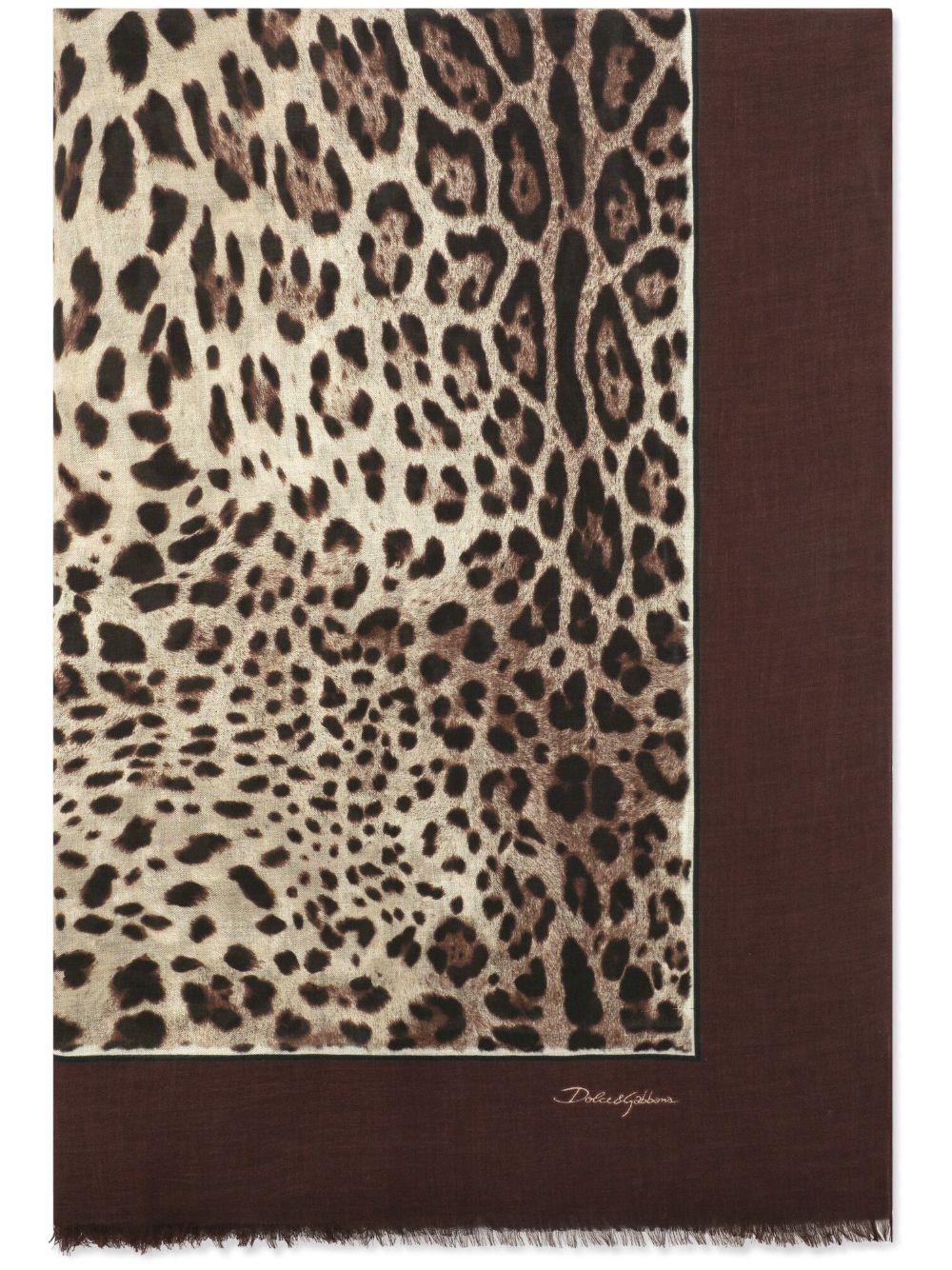 Dolce & Gabbana DOLCE & GABBANA- Leopard Print Foulard